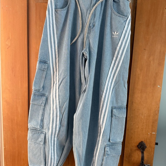 Adidas Women's Sky Blue Track Pants - Picture 5 of 5